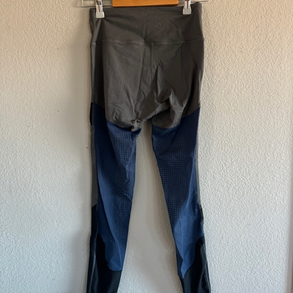 HORSEWARE FASHION RIDING TIGHTS SILICON charcoal navy XS - Picture 3 of 4